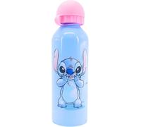 Disney Stitch et Angel Bouteille Réutilisable, Gourde D'eau Design en Aluminium Durable pour Filles, Bouteille de Voyage pour Enfants, Capacité 500 ML | Bleu