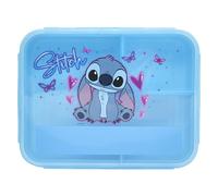 Disney Stitch Kids Boîte à déjeuner officielle Stitch par Polar Gear - Cadeaux Stitch pour filles - Fournitures de rentrée scolaire - Boîte à déjeuner à 3 compartiments pour enfants