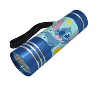 Disney Stitch Mini lampe de poche, design Stitch et Angel, 9 LED, comprend sangle de poignet, cadeau pour enfants | Bleu
