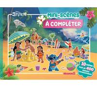 Disney Stitch - Mini-scènes à compléter - 10 scènes - Plus de 400 stickers repositionnables - Collectif - Hemma - broché - Document jeunesse