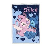 Disney Stitch Plaid en polaire corail 140 x 190 cm