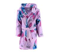 Disney Stitch Robe de Chambre pour Fille, Robe Doux Motif Stitch Peignoir en Polaire Velours, Tailles 4 à 12 Ans (FR/ES, Âge, 8 ans, Taille normale, Lila)