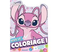 Disney Stitch - Vive le coloriage ! (Angel) - + Stickers offerts - Collectif - Hemma - broché - Document jeunesse
