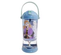 Disney Store Gourde officielle La Reine des neiges 2 Boule à neige, gourde de 310 ml pour enfant avec paille rabattable et couvercle à vis, convient aux enfants de 4 ans et plus