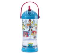 Disney Store Official Gobelet Toy Story avec Paille et Base Boule à Neige pailletée avec Motif Alien, Woody et Jessie, 19 cm, contenance de 310 ML, Convient aux Enfants à partir de 4 Ans