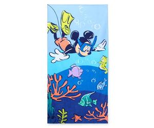 Disney Store Official, Serviette de Plage Mickey, Serviette de Plage en Coton Doux à séchage Rapide, Drap de Bain pour Enfants