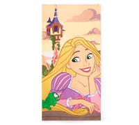 Disney Store Official, Serviette de Plage Raiponce, Serviette de Plage en Coton Doux à séchage Rapide, Drap de Bain pour Enfants