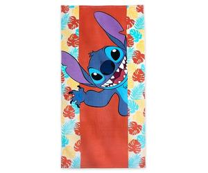 Disney Store Official Serviette de Plage Stitch, Serviette de Plage en Coton Lilo & Stitch pour Enfants, 150 x 74 cm
