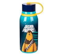 Disney Store Officiel Bouteille Star Wars en Acier Inoxydable, 325ml, Gourde Imprimée avec Couvercle Torsadé et Boucle de Transport Flexible