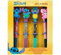 Disney Stylo Fantaisie Stitch Coffret Stylo Bille - Lot de 4