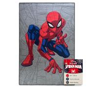 Disney Tapis Enfant Marvel Spider-Man 80 x 120 cm - Tapis de Jeu antidérapant avec Rembourrage en Mousse, Tapis Doux pour Chambre d'enfant, 100% Polyester, Motif Gris