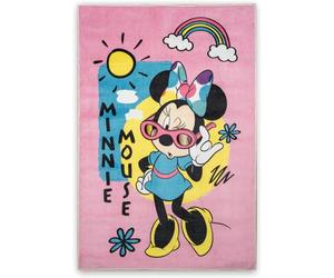Disney Tapis Home pour Enfants - Tapis de Jeu pour Enfants sous Licence Officielle pour la Chambre d'enfant, la Salle de Jeux - Tapis Minnie Mouse antidérapant et Lavable 80 x 120 cm