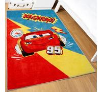 Disney Tapis Home pour Enfants - Tapis de Jeu sous Licence Officielle pour Chambre d'enfant, Salle de Jeux - Tapis antidérapant et Lavable en Machine Cars 80 x 120 cm