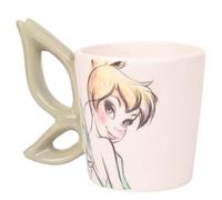 Disney Tasse à poignée en forme de fée clochette - Accessoires de cuisine - Cadeau de pendaison de crémaillère en céramique pour homme, femme et enfant - Licence officielle - 1 lot