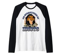 Disney The Lion King Scar Surrounded By Idiots Sunset Poster Manche Raglan