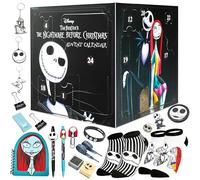Disney The Nightmare Before Christmas Calendrier de L'avent 2026 | Femme et Ado Compte à Rebours Noel Papeterie Original Accessoires Kawaii (Noir/Multi)