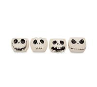 Disney The Nightmare Before Christmas Jack Skellington Faces Lot de 4 mini verres à shot 85 g