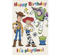Disney Toy Story Carte de vœux d'anniversaire pour garçons et filles, design unique Woody/Buzz pour jeunes garçons/filles, joyeuse carte d'anniversaire pour frère/neveu/petit-fils/fils/filleul