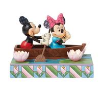 Disney Traditions Figurine Mickey Minnie Love Rowboat