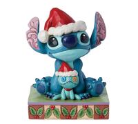 Enesco Figurine Disney Traditions Père Noël Stitch et Scrump