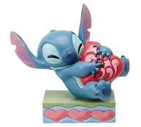 Disney Traditions Figurine Stitch Hugging Heart Hauteur 13 cm