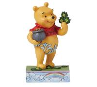 Disney Traditions Figurine Winnie l'ourson avec trèfles et Pot doré