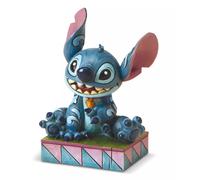 Statuette Disney Lilo & Stitch Traditions Stitch Assis et Souriant