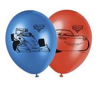 Disney Voitures ballons garçons rouge/bleu 23 cm 8 pièces or G