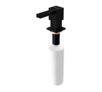 DISPENSADOR DE JABON CUADRADO NEGRO