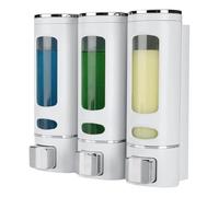 Dispensateur de savon de douche - Configuration du conteneur mural, stockage de liquide hygiénique, support multi-pompe élégant | Unité de presse élégante en gel, logement rechargeable durable, statio
