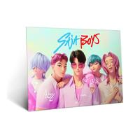 Displate Affiche Métal Kpop Demon Hunters - Icons of the Screen - Saja Boys Signatures - Huntrix Kpop - Cadeau de Collection - Décoration Murale Cadeau Affiche de Film - 48 x 67.5 cm