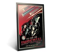 Displate Affiche Métal Star Wars - Envolez-vous pour la Flotte Impériale - Propagande - Saga Galaxie - Cadeau de Collection - Décoration Murale Premium Affiches de Films - 32cm x 45 cm