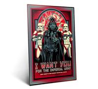 Displate Affiche Métal Star Wars - Rejoignez l’Armée Impériale - Propagande - Dark Vador - Cadeau de Collection - Décoration Murale Premium Affiches de Films - 48 cm x 67.5 cm