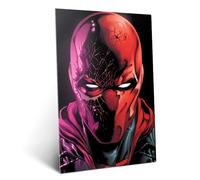 Displate Affiche Métallique DC Comics - Batman Three Jokers - Red Hood - Déco Maison Chambre - Cadeau - Decoration Murale Salon Metal Poster 32 cm x 45 cm