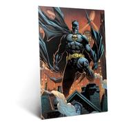 Displate Affiche Métallique DC Comics - Comic Book Covers - Batman in Gotham - Déco Maison Chambre - Cadeau - Decoration Murale Salon Metal Poster 32 cm x 45 cm