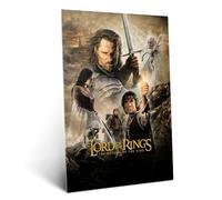 Displate Affiche Métallique Le Seigneur des Anneaux - Middle-Earth - The Return of the King - Déco Maison Chambre - Cadeau - Decoration Murale Salon Metal Poster 32 cm x 45 cm