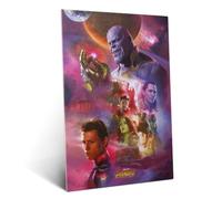 Displate Affiche métallique Marvel Avengers: Infinity War Epic Taille L | Affiche de décoration murale pour chambre à coucher. Fixation magnétique, montage sans outils.