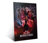 Displate Affiche métallique Marvel Doctor Strange in the Taille M | Affiche de décoration murale pour chambre à coucher. Fixation magnétique, montage sans outils.