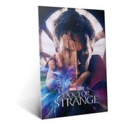 Displate Affiche métallique Marvel Doctor Strange Taille M | Affiche de décoration murale pour chambre à coucher. Fixation magnétique, montage sans outils.