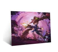 Displate Affiche métallique Marvel Rivals Guardians Battle Taille M | Affiche de décoration murale pour chambre à coucher. Fixation magnétique, montage sans outils.