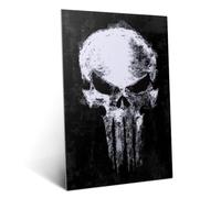 Displate Affiche métallique Marvel The Punisher: One Last Kill Taille L | Affiche de décoration murale pour chambre à coucher. Fixation magnétique, montage sans outils.