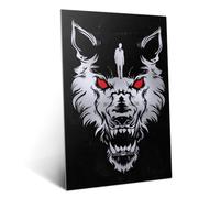 Displate Affiche métallique Marvel Wolf Taille M | Affiche de décoration murale pour chambre à coucher. Fixation magnétique, montage sans outils.