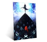 Displate Affiche Métallique Solo Leveling - Ani-May Exclusive - Sung Jinwoo - Déco Maison Chambre - Cadeau - Decoration Murale Salon Metal Poster 32 cm x 45 cm