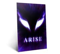 Displate Affiche Métallique Solo Leveling - Arise - Eyes of The Abyss - Déco Maison Chambre - Cadeau - Decoration Murale Salon Metal Poster 48 cm x 67.5 cm