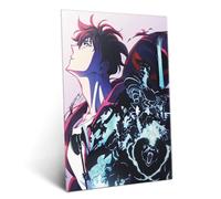 Displate Affiche Métallique Solo Leveling - Sung Jinwoo: Vertically - Déco Maison Chambre - Cadeau - Decoration Murale Salon Metal Poster 32 cm x 45 cm