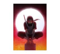 Displate NARUTO Poster en métal - Poster de manga - Poster de manga - Décoration murale - Naruto Shippuden - Itachi Iconic Moments - 32 x 45 cm