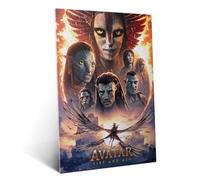 Displate Officiel Avatar Poster - Fire and Ash - Flames of Resistance - Métallique Fixation Magnétique Licence Officielle Image Affiche de Haute Qualité 45 cm x 32 cm