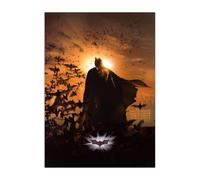 Displate Officiel DC Comics Poster Métallique Fixation Magnétique Licence Officielle Image Affiche de Haute Qualité Batman Begins - Batman Begins Movie Art 2 - Größe M - hauteur 45 cm largeur 32 cm.