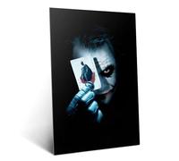 Displate Officiel DC Comics Poster Métallique Fixation Magnétique Licence Officielle Image Affiche de Haute Qualité The Dark Knight - Joker with Batman card hauteur 67,5 cm largeur 48 cm
