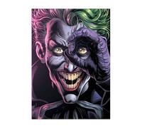 Displate Officiel DC Comics Poster Métallique Fixation Magnétique Licence Officielle Image Affiche de Haute Qualité Batman Three Jokers - I see you - Größe M - hauteur 45 cm largeur 32 cm.
